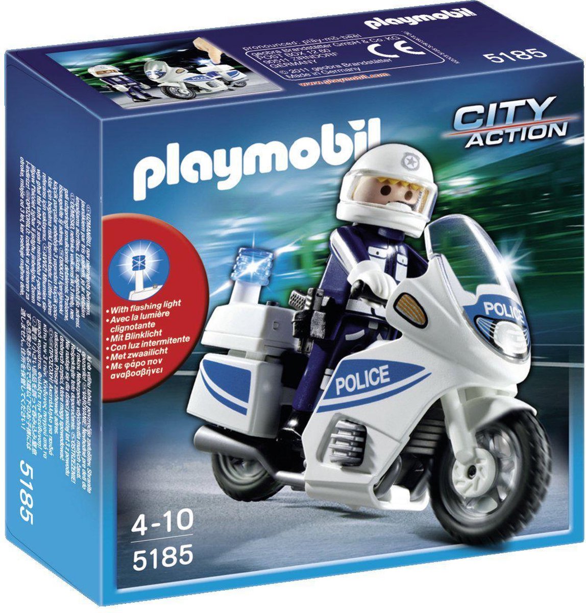 PLAYMOBIL Motoragent met Zwaailichten - 5185 | bol.com