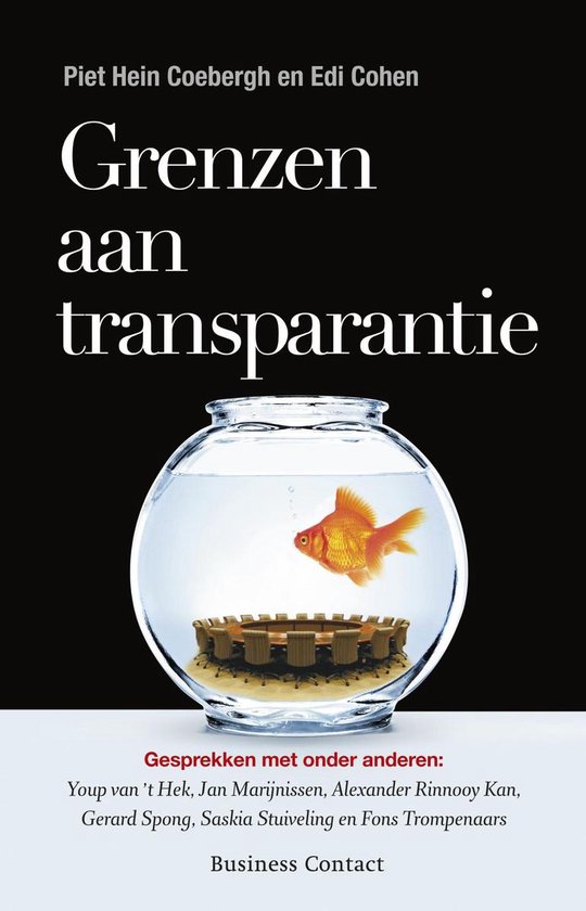 Cover van het boek 'Grenzen aan transparantie' van P.H. Coebergh