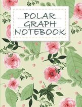 Polar Graph notebook: 1/4 Inch Centered