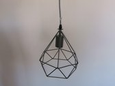 Metalen diamant hanglamp