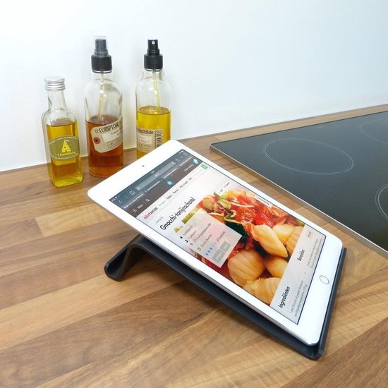 Shop4 - Tablet Houder Keuken Zwart voor 7-11 inch tablets | bol.com