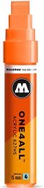 Molotow ONE4ALL 15mm Acryl Marker - Oranje - Geschikt voor vele oppervlaktes zoals canvas, hout, steen, keramiek, plastic, glas, papier, leer...