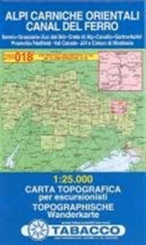 Tabacco Wandern 1 : 25 000 Alpi Carniche Orientali - cover