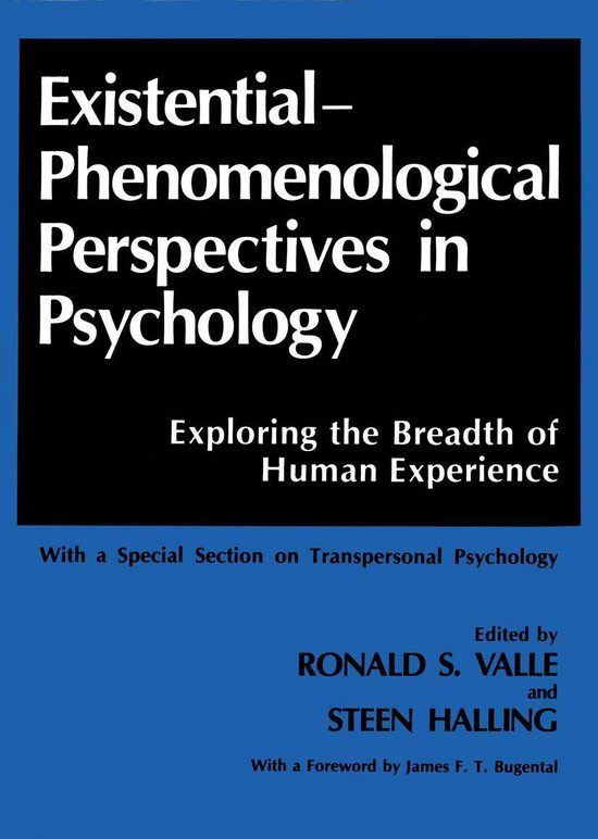 Existential-Phenomenological Perspectives in Psychology - cover