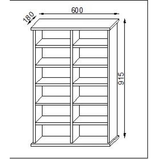 Meubles d'armoire de rangement en rack CD DVD