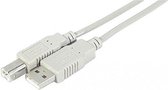 Connect 532100 USB-kabel 2 m USB A USB B Mannelijk Grijs
