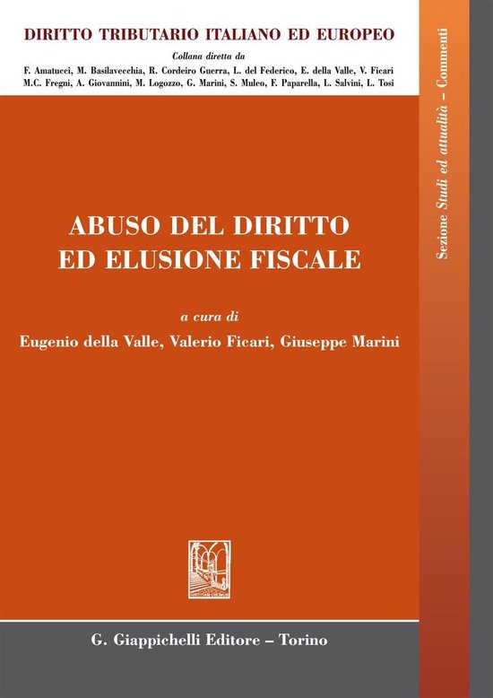 Abuso del diritto ed elusione fiscale - cover