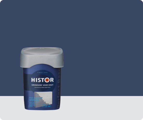 Histor Perfect Base Grondverf voor Hout 0,75 liter – Grijs