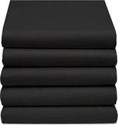 Topcover katoen 90 x 220 (99) Black Standaard (tot 8 cm) Nightkiss