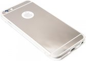 Spiegel hoesje zilver siliconen Geschikt voor iPhone 6 (S) Plus