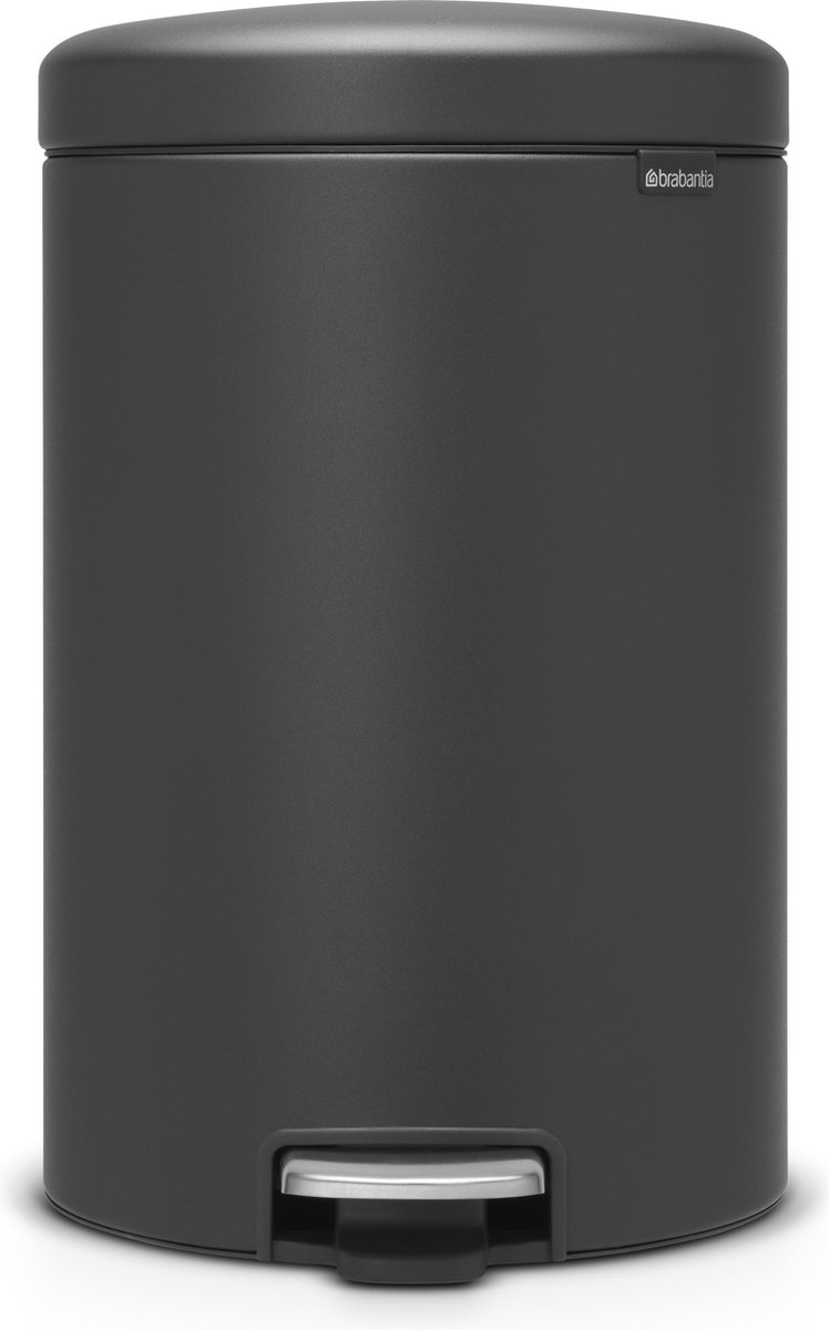 Goedkoopste Brabantia NewIcon Prullenbak - 20 liter - Mineral Infinite Grey