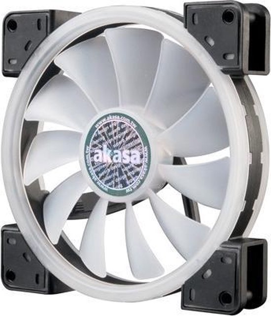 Akasa 14cm TWIN Loop, Dual Sided Addressable RGB LED Fan, Vegas TLX (ASUS Aura, MSI Mystic Light Sync, Gigabyte Fusion, ASRock Cert.)