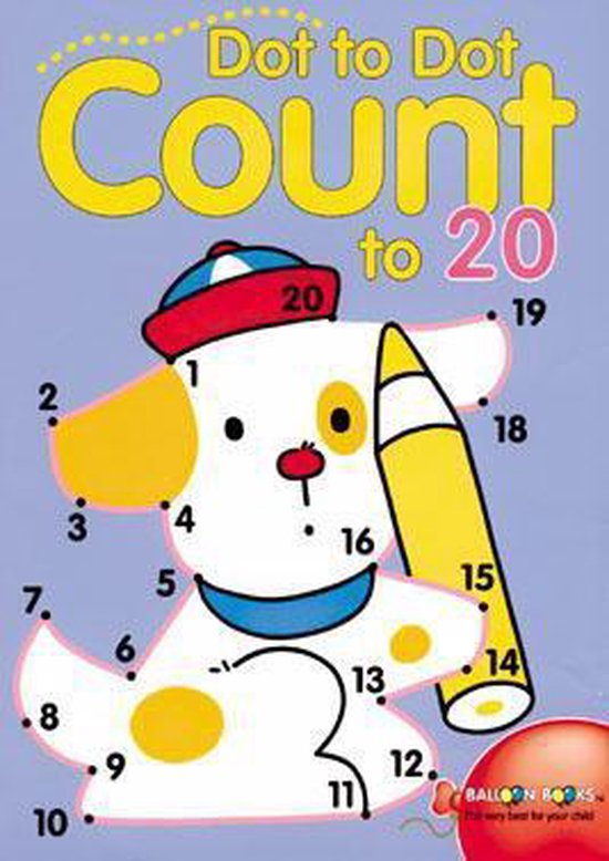 DotToDot Count to 20, Balloon Books 9780806984636 Boeken bol