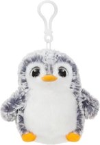 Aurora Pompom Pinguïn Sleutelhanger Grijs 10 Cm