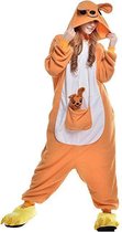 Kangoeroe Onesie voor volwassenen - Kangoeroe Kigurumi Pyjama - Maat L