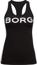Bjorn Borg LA stripe dames sporttop - performance - zwart / wit - maat M