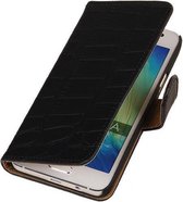 BestCases.nl Zwart Croco Motorola Nexus 6 Book Wallet Case Hoesje