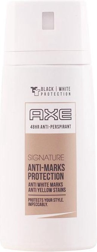 Beroemdheid gemakkelijk te kwetsen bijvoeglijk naamwoord MULTI BUNDEL 5 stuks Axe SIGNATURE anti-marks protection - deodorant -  spray 150 ml | bol.com