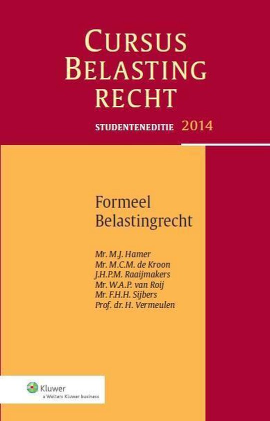 Formeel belastingrecht Studenteneditie 2014 - cover