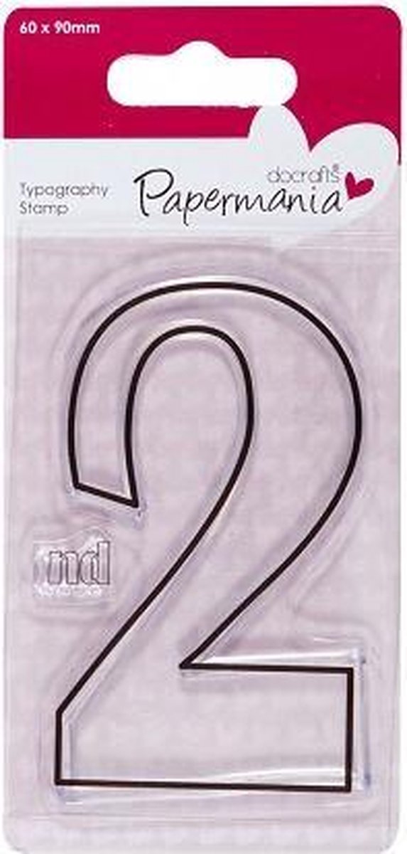 60 x 90mm Typography Clear Stamp - 2