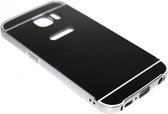 Spiegel hoesje aluminium zwart Geschikt voor Samsung Galaxy S6