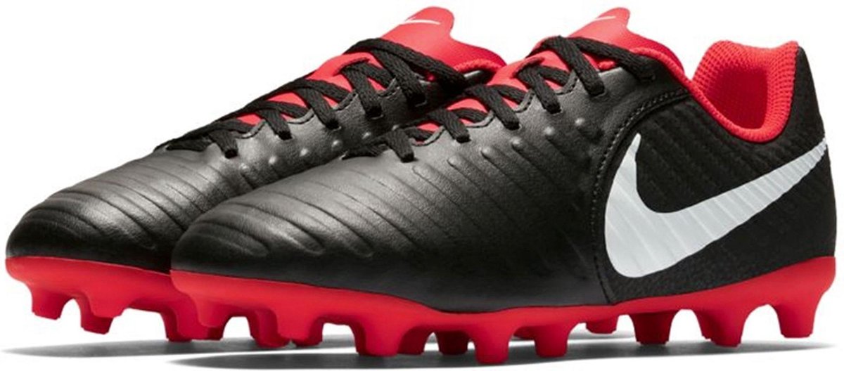 Nike Tiempo Legend 7 Club MG Sportschoenen - Maat 37.5 - Unisex -  zwart/wit/rood | bol.com