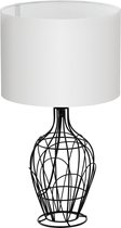 EGLO Fagona - Tafellamp - Draadlamp - 1 Lichts - Hoogte 635mm. - Zwart - Wit