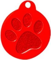 Rond Paw Groot Rood