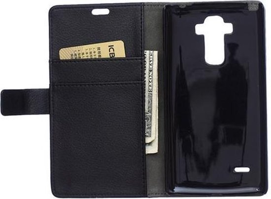 LG G4 Stylus Litchi Wallet Case Zwart | bol.com