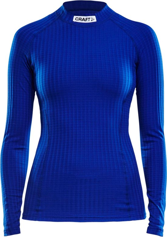 Craft Progress Baselayer Crewneck Longsleeve  Sportshirt - Maat M  - Vrouwen - donker blauw