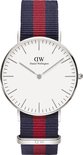 Daniel Wellington Classic Oxford DW00100046 - Horloge - NATO - Blauw/Rood - Ø 36mm