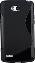 LG L80 Silicone Case s-style hoesje Zwart