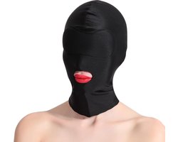 Banoch - Mask/1 hole Black - Spandex Masker - BDSM - Zwart