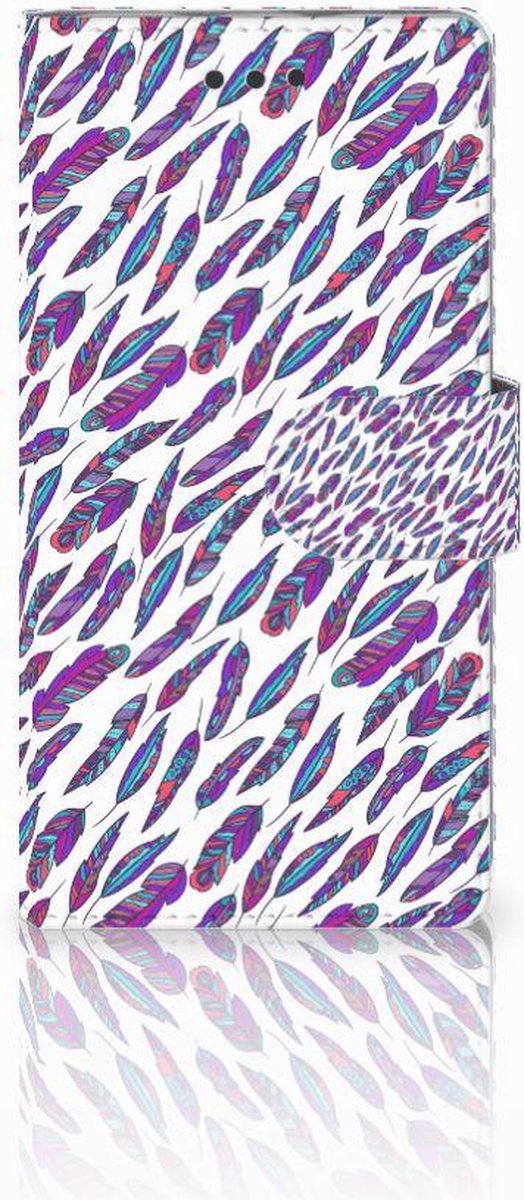Huawei Ascend P8 Lite Telefoon Hoesje Feathers Color