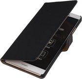 Huawei P8 Max Effen Booktype Wallet Hoesje Zwart - Cover Case Hoes