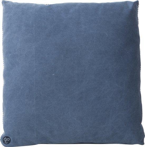 Zuiver Vintage Pillow Feston - Sierkussen - 55x55 cm - Blauw/Groen | bol.com