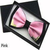 Luxe Vlinderdas - Tie - Gala - Goud - Roze - Feest - Gelegenheid - Voorgestrikt - Das - Kostuum
