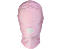 Banoch - Mask/1 hole Pink - Spandex Masker - BDSM - Roze