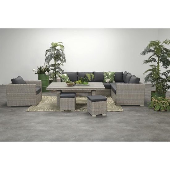 Garden Impressions Tennessee loungeset 5-delig - vintage willow | bol.com