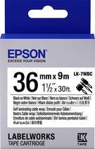 Epson Cable Wrap Tape - LK-7WBC Cable wrap Blk/Wht 36/9