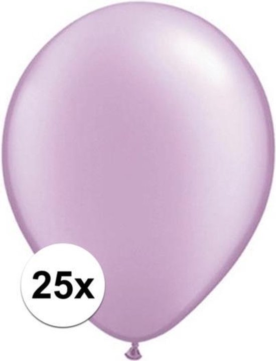 Qualatex ballonnen parel lavendel 25 stuks