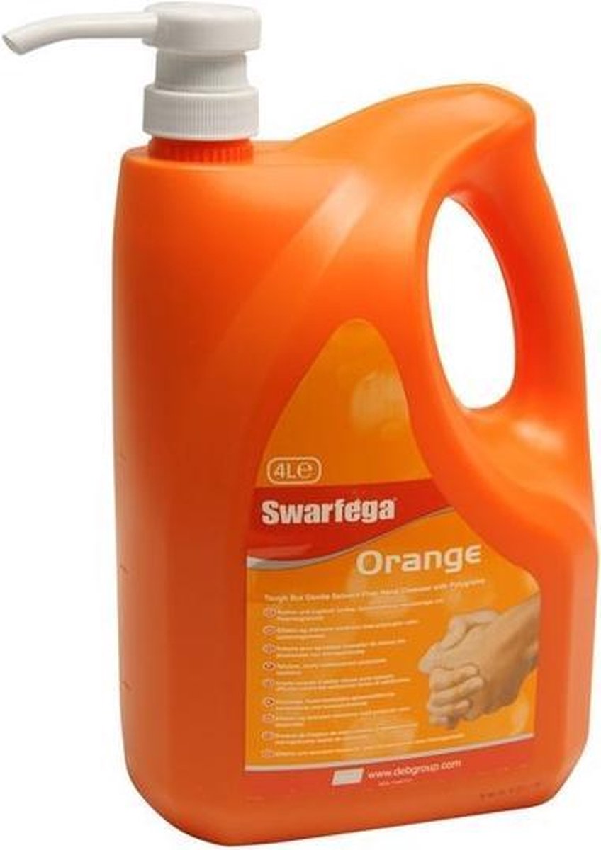 Swarfega orange handzeep 4 liter met ingebouwde pomp