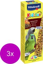 Vitakraft Parrot Kracker - Bird Snack - 3 x 2 pièces africaines