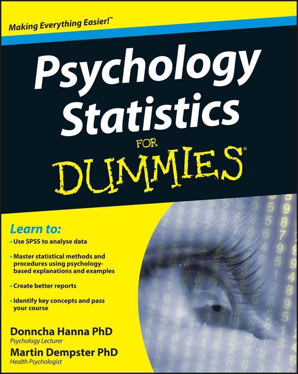 Omslag van Psychology Statistics for Dummies
