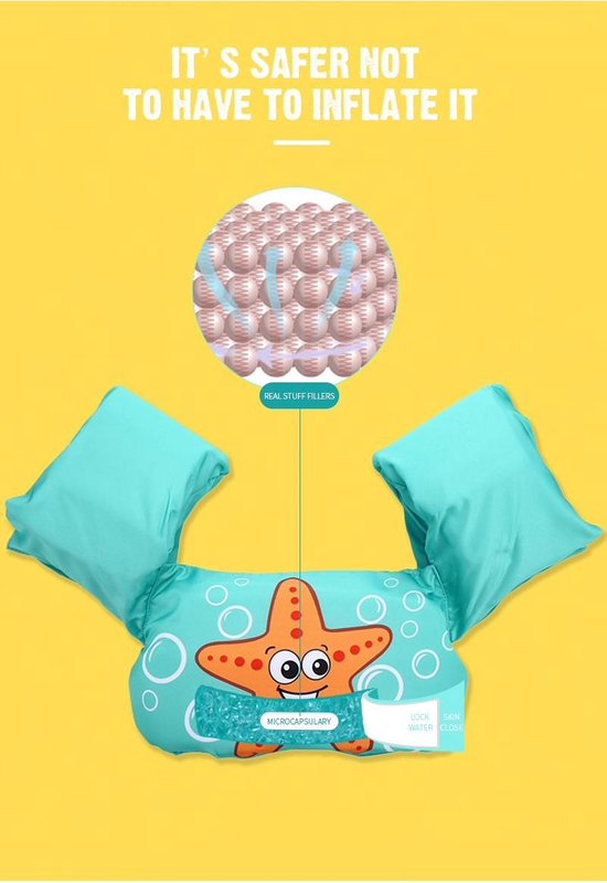 Zwemvest kinderen - Krabben | 2 - 6 jaar | 15 - 25kg | Veilig zwemmen | Zwemband | Reddingsvest | Kidzstore.eu