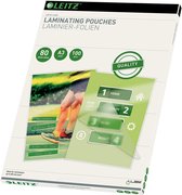 Leitz A3 Lamineerhoezen voor Warm Lamineren - 80 Micron - Gemaakt van Ethyl Vinyl Acetaat - 100 Stuks