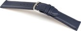 Horlogeband Chur Donkerblauw - Leer - 14mm