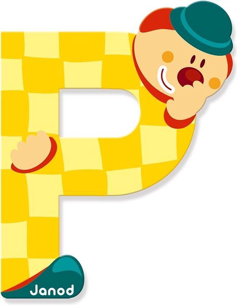 Janod Clown Letter - letter P