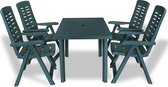 Tuinset 126x76x72 cm groen 5-delig - Inclusief fleecedeken