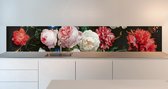 Keuken achterwand: Stilleven met bloemen 305 x 50 cm